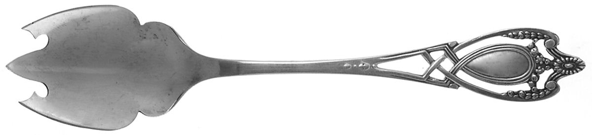 Monticello (Sterling, 1908) Ice Cream Fork by Lunt Silver-1