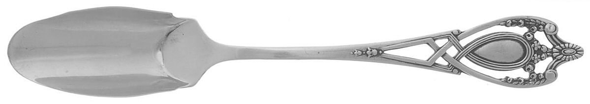 Monticello (Sterling, 1908) Solid Cheese Scoop by Lunt Silver-1