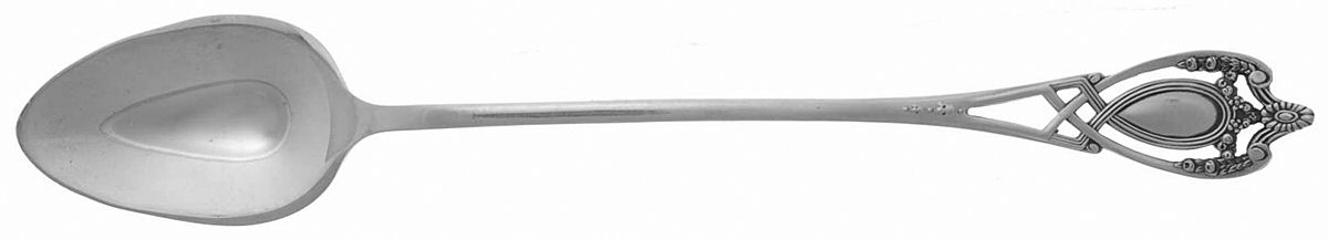 Monticello (Sterling, 1908) Iced Tea Spoon by Lunt Silver-1