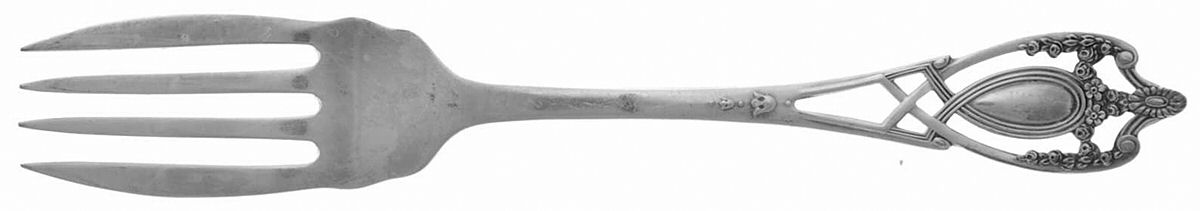 Monticello (Sterling, 1908) Individual Salad Fork by Lunt Silver-1