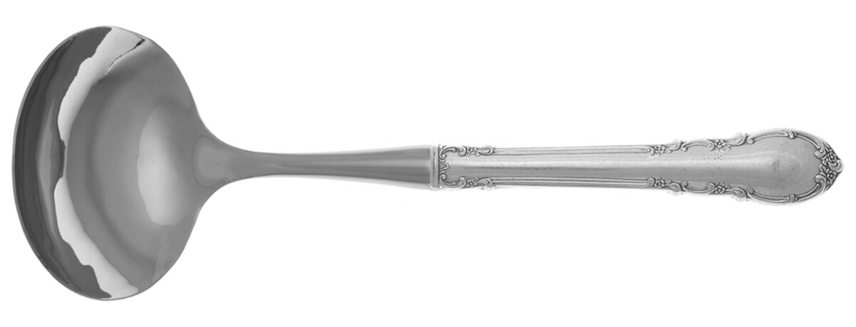 Modern Victorian (Sterling, 1941, No Monos) Gravy Ladle with No Spout Stainless Bowl HC by Lunt Silver-1