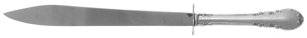 Modern Victorian (Sterling, 1941, No Monos) Small Carving Knife W/Sterling Guard by Lunt Silver-1