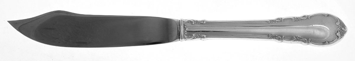Modern Victorian (Sterling, 1941, No Monos) Individual Fish Knife with Stainless Blade by Lunt Silver-1