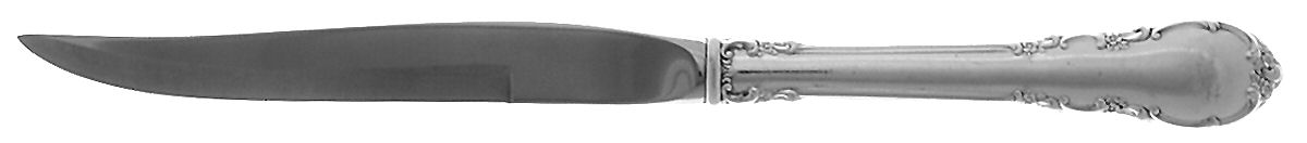 Modern Victorian (Sterling, 1941, No Monos) Individual Steak Knife w/Bevel Blade by Lunt Silver-1