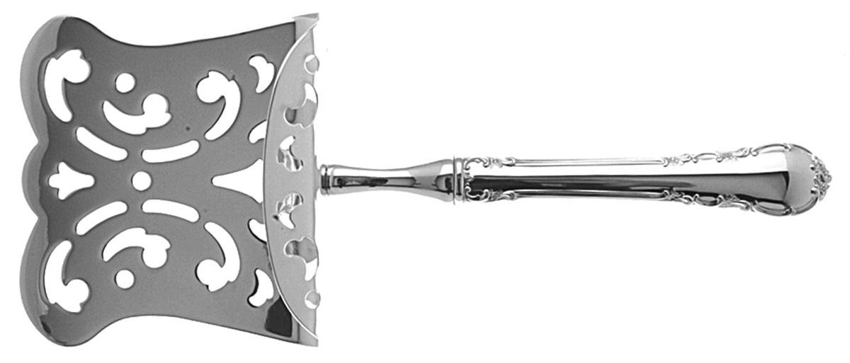 Modern Victorian (Sterling, 1941, No Monos) Hollow Asparagus Server with Silverplate Hood by Lunt Silver-1