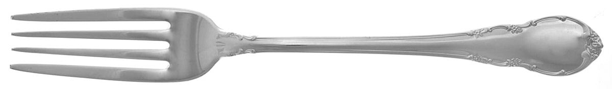 Modern Victorian (Sterling, 1941, No Monos) European Fork by Lunt Silver-1