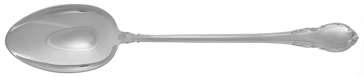 Modern Victorian (Sterling, 1941, No Monos) Large Solid Dressing Spoon by Lunt Silver-1
