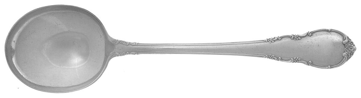 Modern Victorian (Sterling, 1941, No Monos) Round Bowl Soup Spoon (Cream Soup) by Lunt Silver-1
