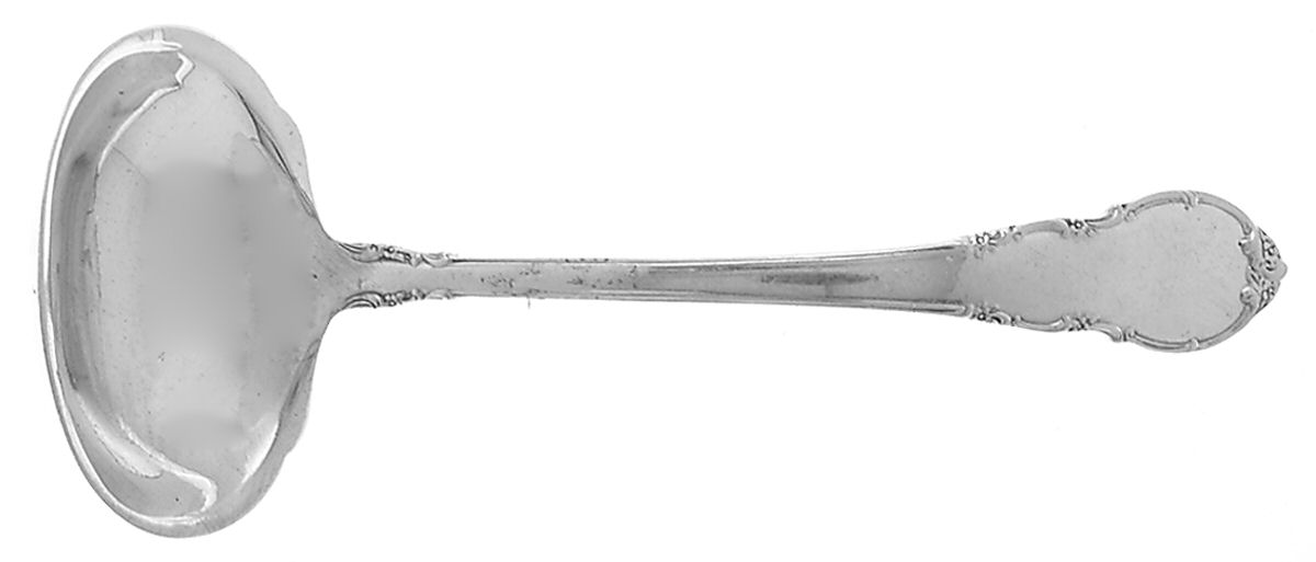 Modern Victorian (Sterling, 1941, No Monos) Solid Gravy Ladle by Lunt Silver-1