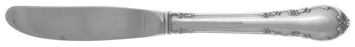 Modern Victorian (Sterling, 1941, No Monos) Modern Hollow Butter Spreader (Stainless) by Lunt Silver-1