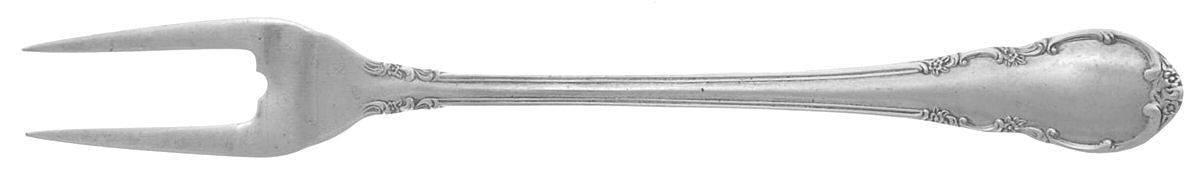 Modern Victorian (Sterling, 1941, No Monos) Short Handle Pickle/Olive Fork by Lunt Silver-1