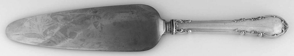 Modern Victorian (Sterling, 1941, No Monos) Pie Server with Stainless Blade by Lunt Silver-1