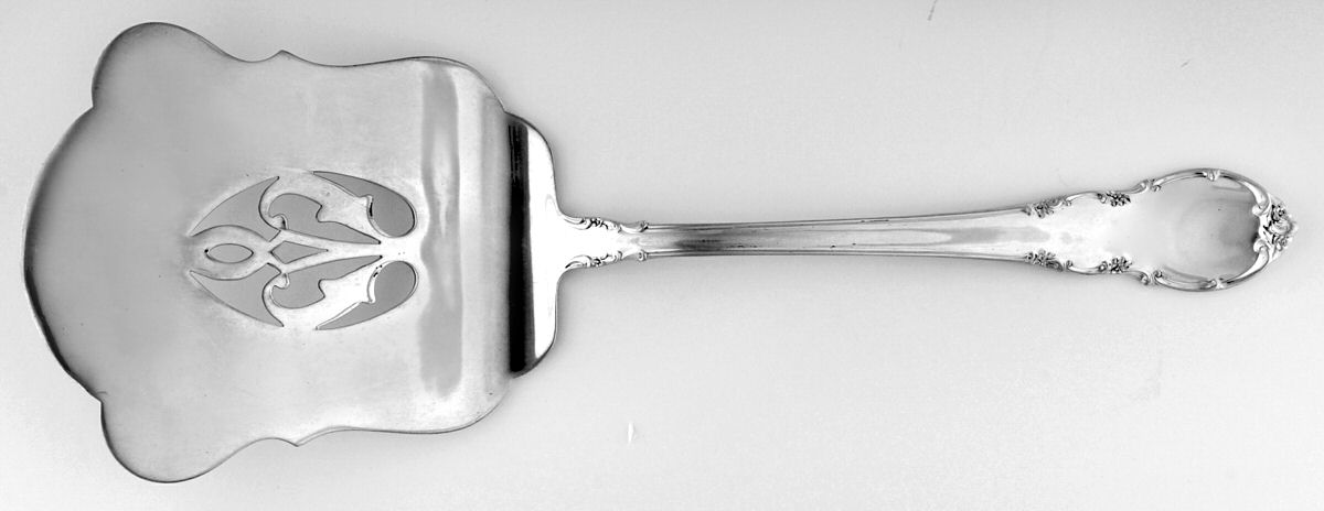Modern Victorian (Sterling, 1941, No Monos) Solid Waffle Server by Lunt Silver-1