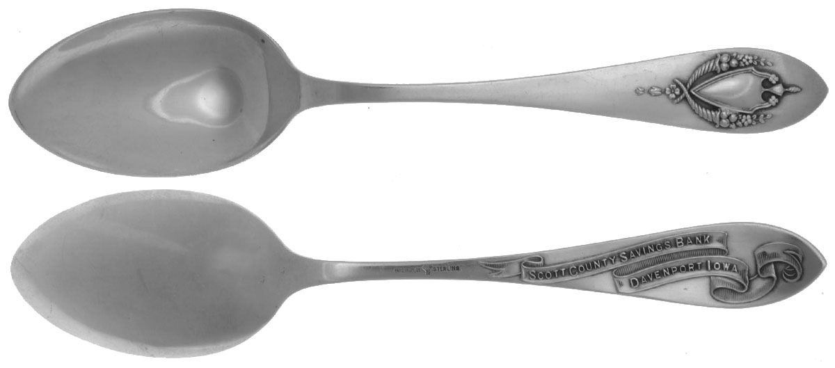Mount Vernon (Sterling, 1905) Souvenir Spoon (Teaspoon) by Lunt Silver-1