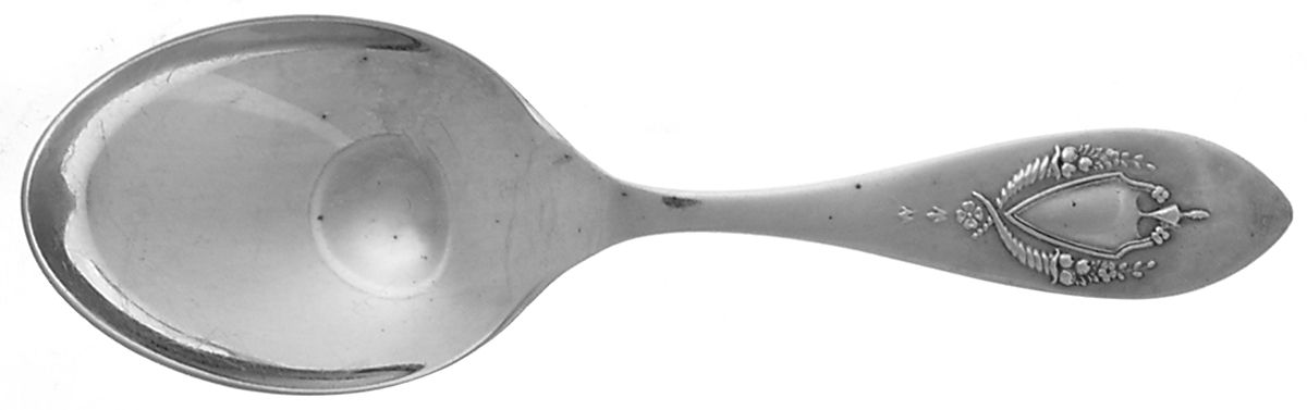 Mount Vernon (Sterling, 1905) Straight Handle Baby Spoon by Lunt Silver-1