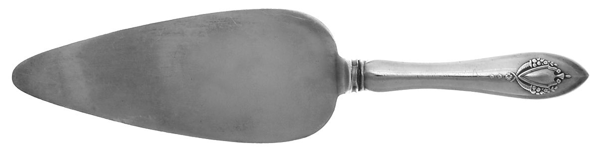 Mount Vernon (Sterling, 1905) Pie Server with Silverplate Blade by Lunt Silver-1