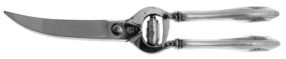 Mount Vernon (Sterling, 1905) Poultry Shears with Stainless Blades by Lunt Silver-1