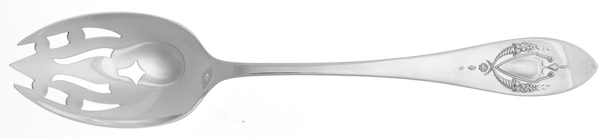 Mount Vernon (Sterling, 1905) Pierced Tablespoon (Serving Spoon) by Lunt Silver-1