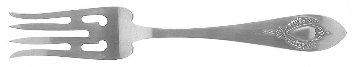 Mount Vernon (Sterling, 1905) Individual Solid Fish Fork by Lunt Silver-1