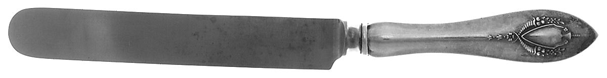 Mount Vernon (Sterling, 1905) Blunt Hollow Handle Knife w/Bolster by Lunt Silver-1
