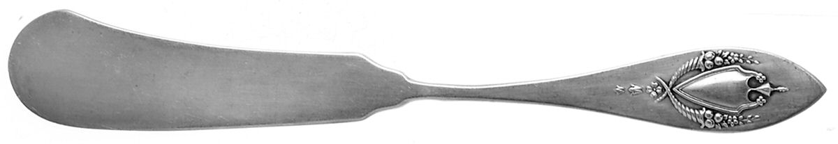 Mount Vernon (Sterling, 1905) Large Flat Handle Butter Spreader by Lunt Silver-1