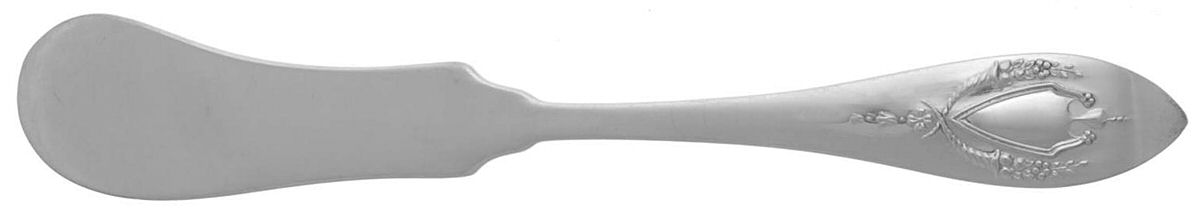 Mount Vernon (Sterling, 1905) Flat Handle Butter Spreader by Lunt Silver-1
