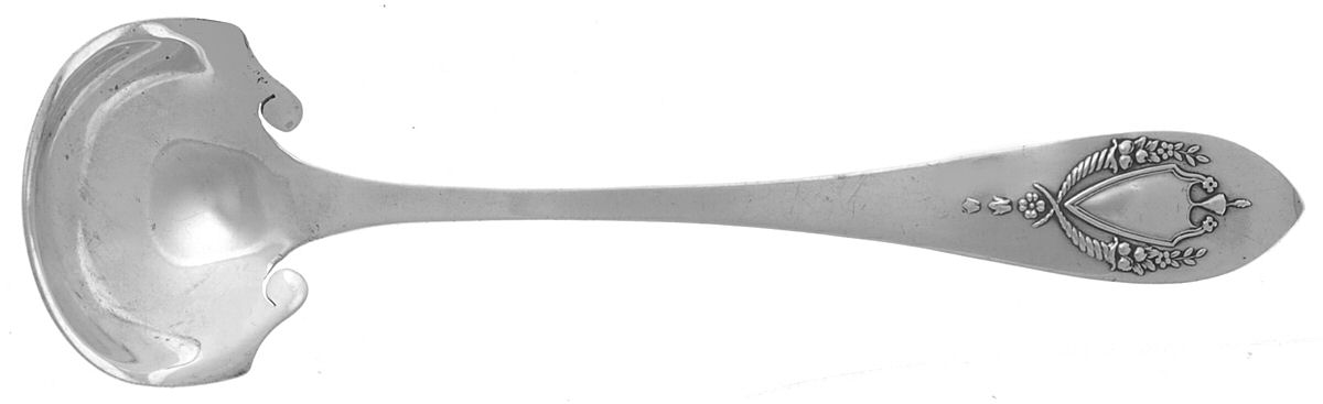 Mount Vernon (Sterling, 1905) Solid Piece Cream Ladle by Lunt Silver-1