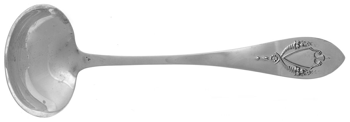 Mount Vernon (Sterling, 1905) Solid Gravy Ladle by Lunt Silver-1