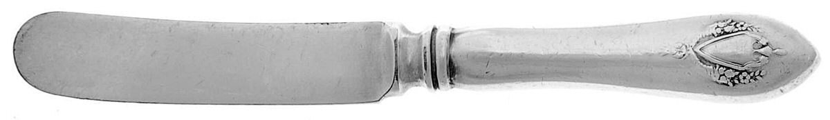 Mount Vernon (Sterling, 1905) Baby Knife with Silverplate Blade by Lunt Silver-1