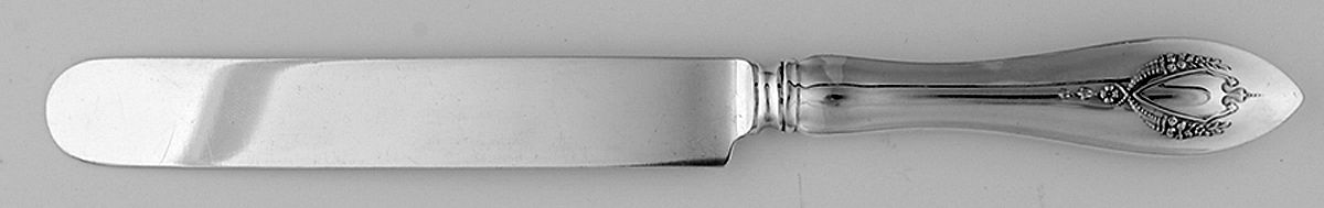 Mount Vernon (Sterling, 1905) Blunt Hollow Handle Knife W/Bolster by Lunt Silver-1