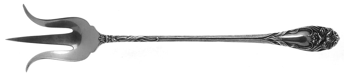 Narcissus (Sterling, 1903) Large Lettuce Serving Fork by Lunt Silver-1