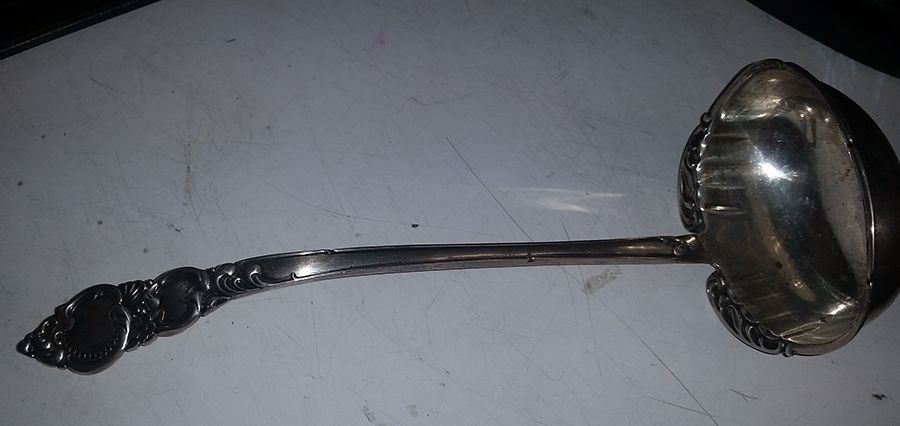 Navarre (Sterling, 1893) Oyster Ladle Solid Piece by Lunt Silver-1