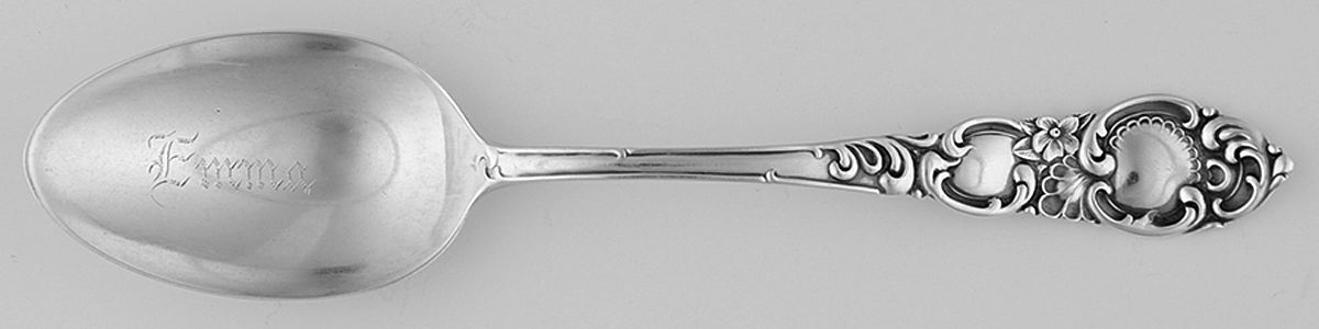 Navarre (Sterling, 1893) Monogram Teaspoon by Lunt Silver-1