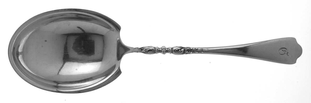 Nellie Custis (Sterling, 1915) Small Solid Berry/Casserole Spoon by Lunt Silver-1