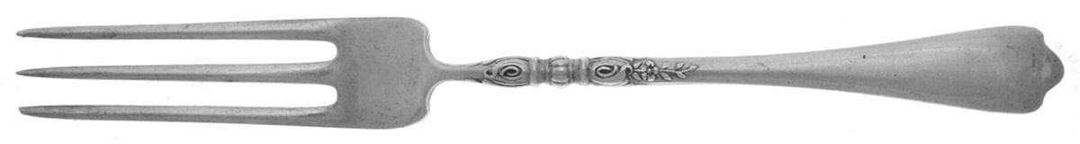 Nellie Custis (Sterling, 1915) Strawberry Fork by Lunt Silver-1