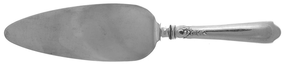 Nellie Custis (Sterling, 1915) Pie Server with Silverplate Blade by Lunt Silver-1