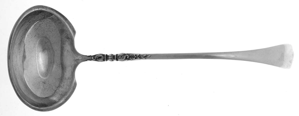 Nellie Custis (Sterling, 1915) Large Solid Soup Ladle by Lunt Silver-1