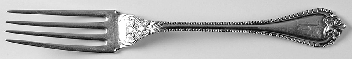 Old Colony (Sterling, 1895) Monogram Fork by Lunt Silver-1