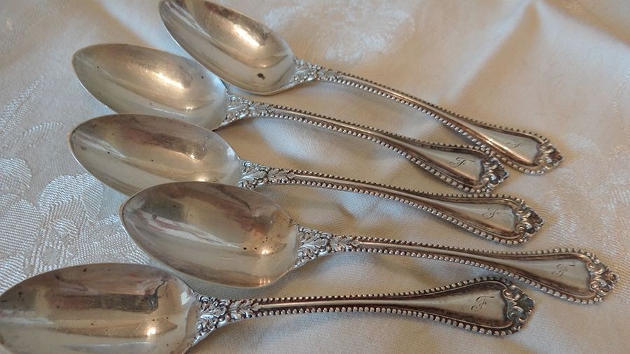 Old Colony (Sterling, 1895) Five O'Clock Teaspoon by Lunt Silver-1