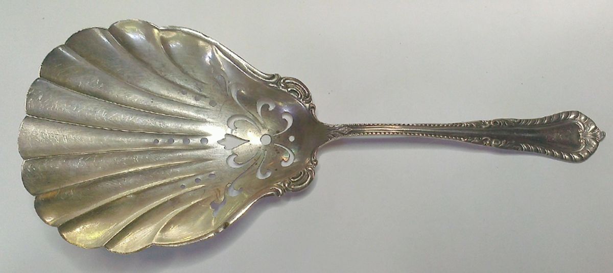 Old Dominion (Sterling, 1898) Cracker Spoon by Lunt Silver-1