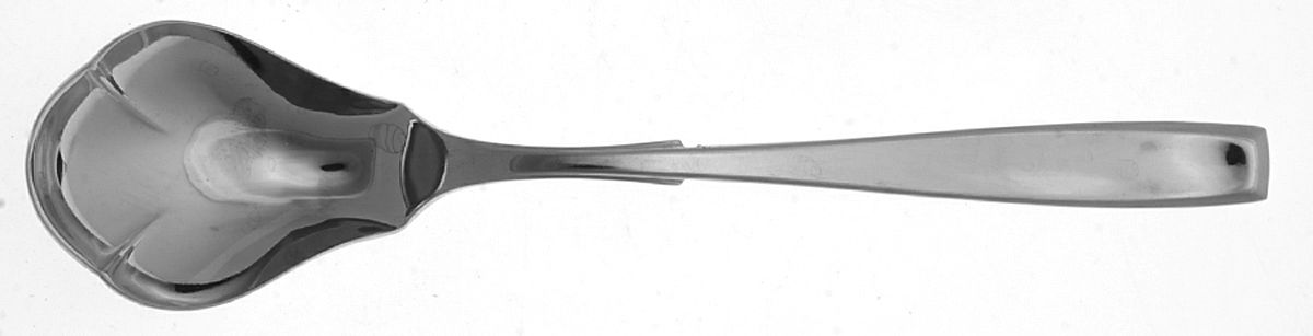 Optima (Stainless) Sugar Shell Spoon by Lunt Silver-1