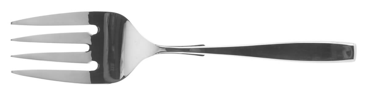 Optima (Stainless) Medium Solid Cold Meat Serving Fork by Lunt Silver-1