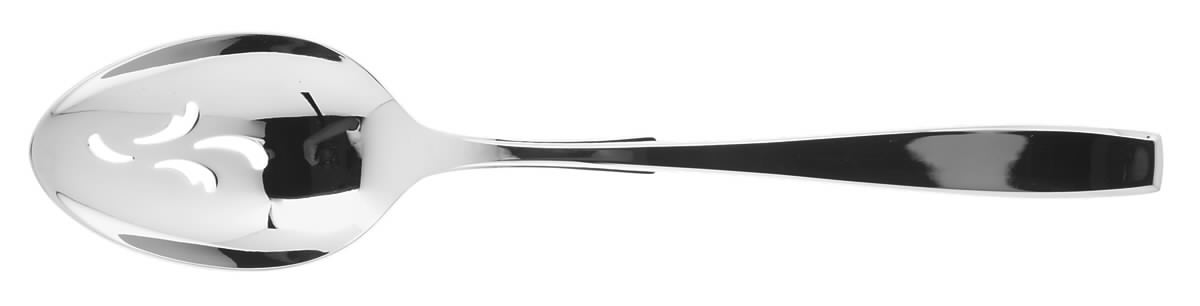 Optima (Stainless) Pierced Tablespoon (Serving Spoon) by Lunt Silver-1