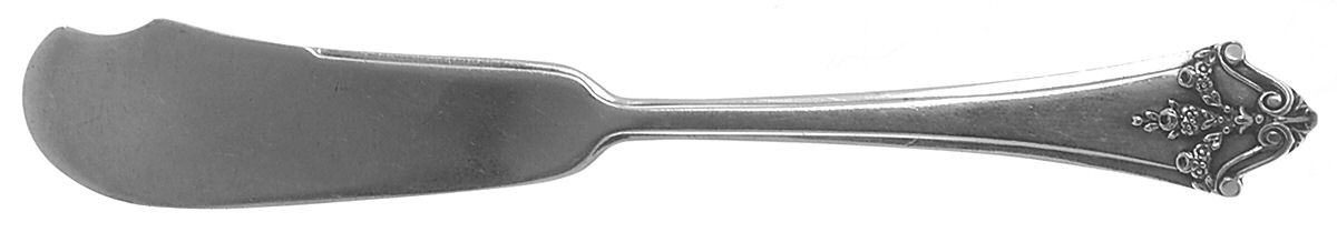 Orleans (Sterling, 1914) Flat Handle Butter Spreader by Lunt Silver-1
