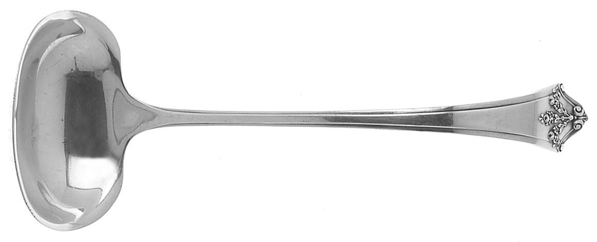 Orleans (Sterling, 1914) Solid Piece Cream Ladle by Lunt Silver-1