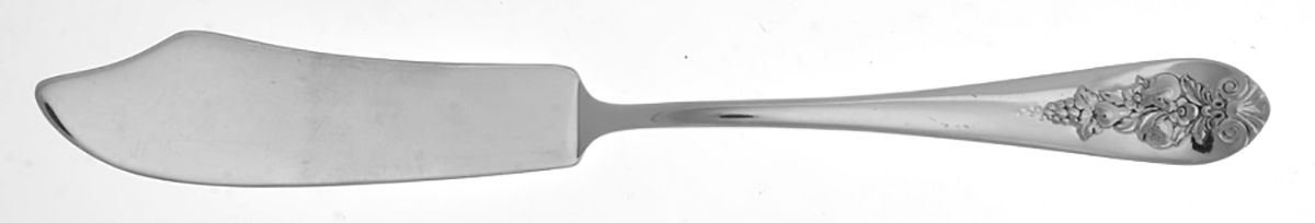 Pendant of Fruit (Sterling, 1939) Flat Handle Master Butter Knife by Lunt Silver-1