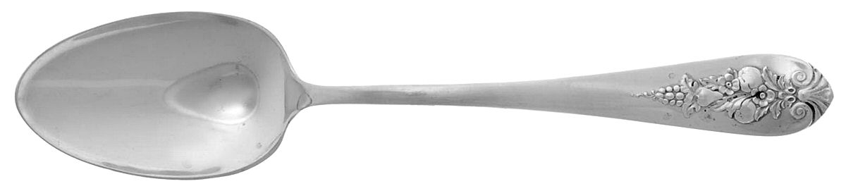 Pendant of Fruit (Sterling, 1939) Tablespoon (Serving Spoon) by Lunt Silver-1