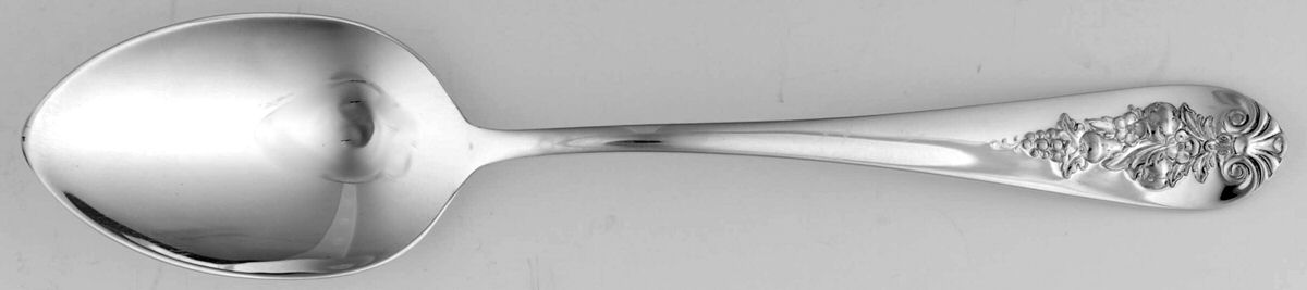 Pendant of Fruit (Sterling, 1939) Place/Oval Soup Spoon by Lunt Silver-1