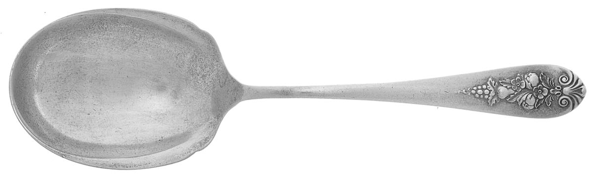 Pendant of Fruit (Sterling, 1939) Preserve Spoon by Lunt Silver-1
