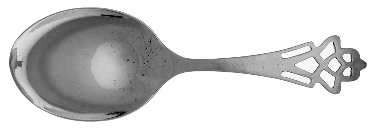 Pynchon (Sterling, 1910) Straight Handle Baby Spoon by Lunt Silver-1